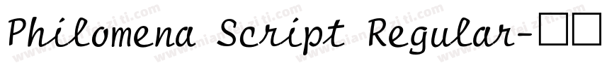 Philomena Script Regular字体转换
